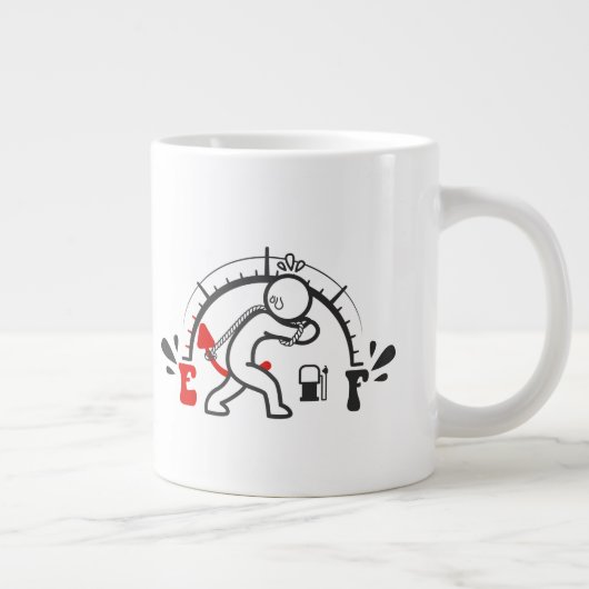 保またはデザイン自分の – mag巨大コーヒーマグ ジャンボコーヒーマグカップ (右)