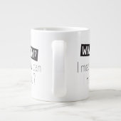 保またはデザイン自分の – mag巨大コーヒーマグ ジャンボコーヒーマグカップ (裏面)