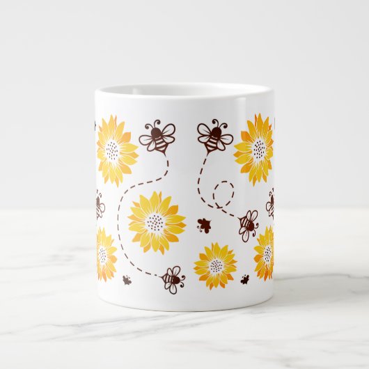 保またはデザイン自分の – mag巨大コーヒーマグ ジャンボコーヒーマグカップ (正面)