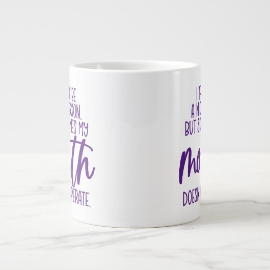 保またはデザイン自分の – mag巨大コーヒーマグ ジャンボコーヒーマグカップ (正面)