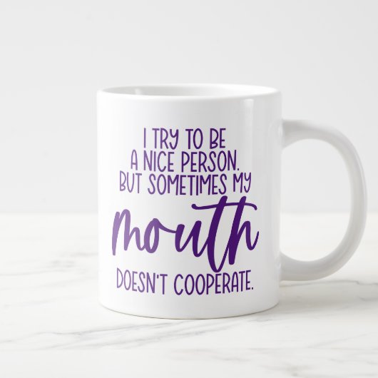 保またはデザイン自分の – mag巨大コーヒーマグ ジャンボコーヒーマグカップ (右)