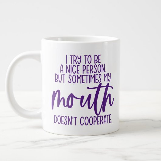 保またはデザイン自分の – mag巨大コーヒーマグ ジャンボコーヒーマグカップ (左)