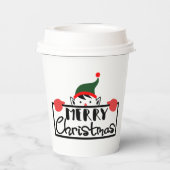 保またはデザイン:-)グラス紙カップ 紙コップ (裏面)