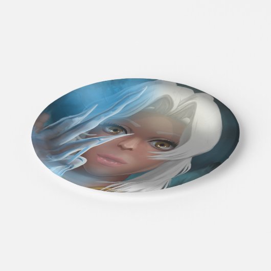 保または独自のデザインと文字を作成 ペーパープレート (アングル)