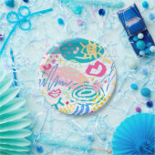 保または独自のデザインと文字を作成 ペーパープレート (パーティー)