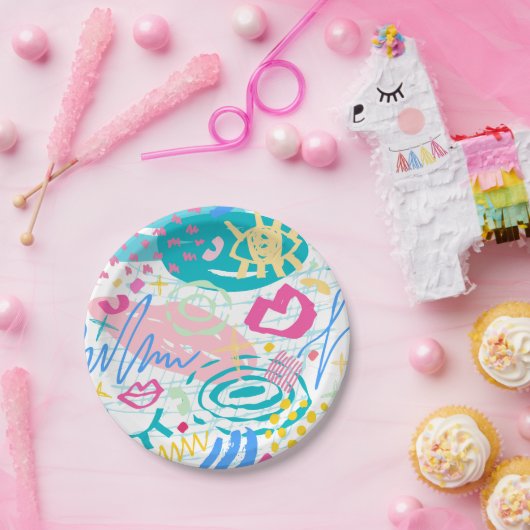 保または独自のデザインと文字を作成 ペーパープレート (パーティー)