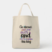 保または独自の作成 – Tote Bag トートバッグ (裏面)