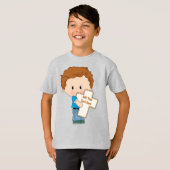 保または独自の文字とデザインを作成:-) Tシャツ (正面フル)