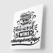 保または自分で：-)丸い時計を作る スクエア壁時計 (傾斜)