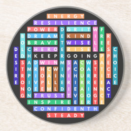 保やる気を起こさせるWord Search Quest Circle コースター