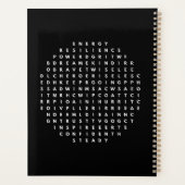 保やる気を起こさせるWord Search Quest Circle プランナー手帳 (裏面)