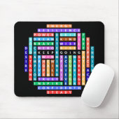 保やる気を起こさせるWord Search Quest Circle マウスパッド (マウス)