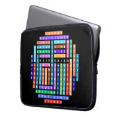 保やる気を起こさせるWord Search Quest Circle ラップトップスリーブ (正面左)