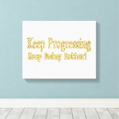 「保よくなったよ!」 かわいいデザイン。買今 キャンバスプリント (インサイチュ (ウッドフロア))