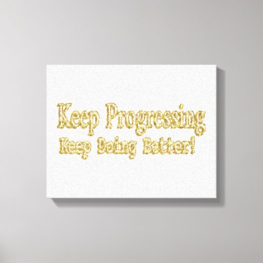 「保よくなったよ!」 かわいいデザイン。買今 キャンバスプリント (正面)