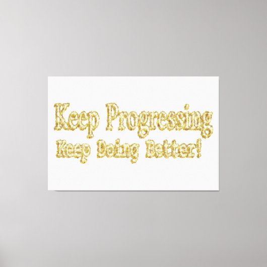 「保よくなったよ！」 かわいいデザイン。買今 キャンバスプリント (正面)