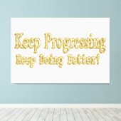 「保よくなったよ！」 かわいいデザイン。買今 キャンバスプリント (インサイチュ (ウッドフロア))