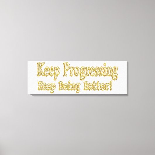 「保よくなったよ！」 かわいいデザイン。買今 キャンバスプリント (正面)