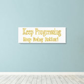 「保よくなったよ！」 かわいいデザイン。買今 キャンバスプリント (インサイチュ (ウッドフロア))