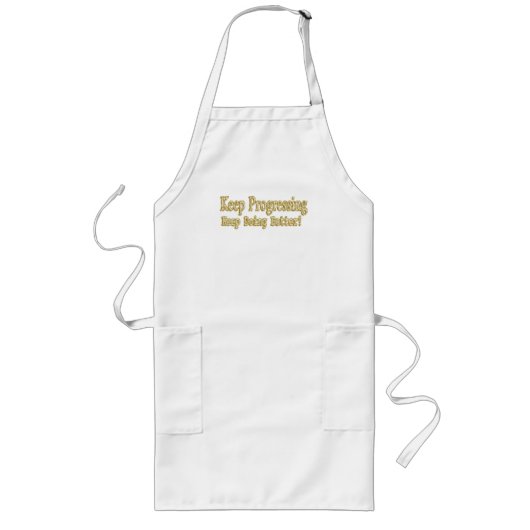 「保よくなったよ！」 かわいいデザイン。買今 ロングエプロン (正面)