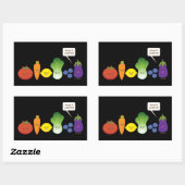 保よカラフル! 長方形シール (シート)