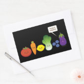 保よカラフル! 長方形シール (封筒)