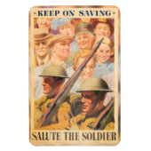 保よ救。英国の戦時中のポスターの再版。 マグネット (縦)