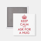 保よ頼りと抱擁 – 赤 マグネット (正面/裏面)