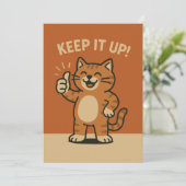 保よ！かわいいやる気を起こさせる勇気付けられる猫 シーズンカード (スタンド正面)