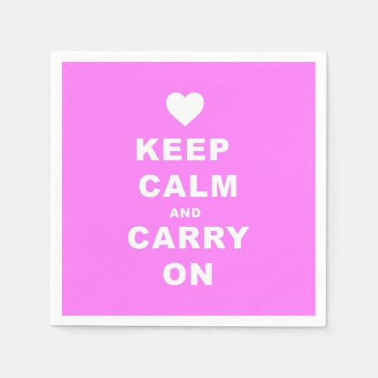 保をピッ運クに落とす スタンダードカクテルナプキン (正面)