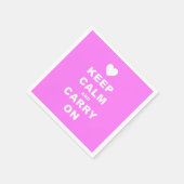 保をピッ運クに落とす スタンダードカクテルナプキン (角)