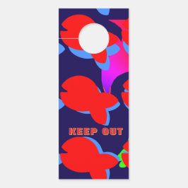 保アウト/子供のみ赤魚 ドアノブサイン