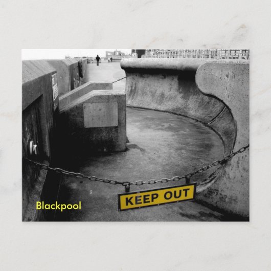 保アウト – Blackpool ポストカード (正面)