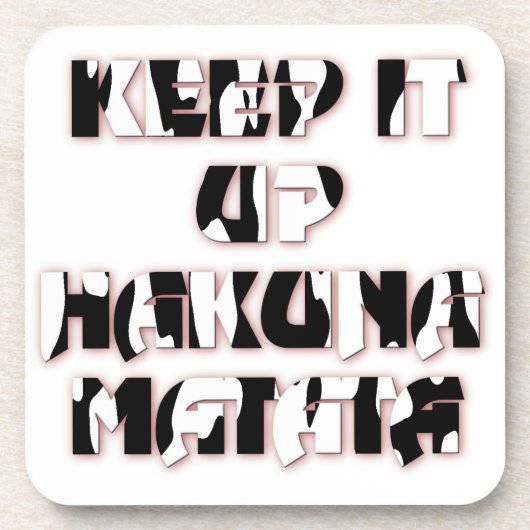 保アップ/ハクナマタタアートプリント コースター (正面)