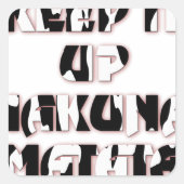 保アップ/ハクナマタタアートプリント スクエアシール (正面)