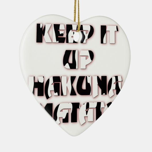 保アップ/ハクナマタタアートプリント セラミックオーナメント (右)