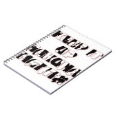 保アップ/ハクナマタタアートプリント ノートブック (左側)