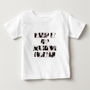 保アップ/ハクナマタタアートプリント ベビーTシャツ