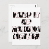 保アップ/ハクナマタタアートプリント ポストカード (正面/裏面)