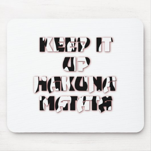 保アップ/ハクナマタタアートプリント マウスパッド (正面)