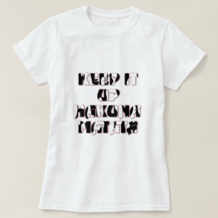 保アップ/ハクナマタタアートプリント Tシャツ