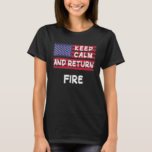 保アメリカを返す Tシャツ (正面)