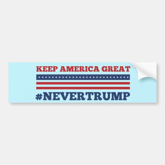 保ア素晴らし#NeverTrump バンパーステッカー (正面)