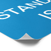 保イスラエルと共に静かに ポスター (角)