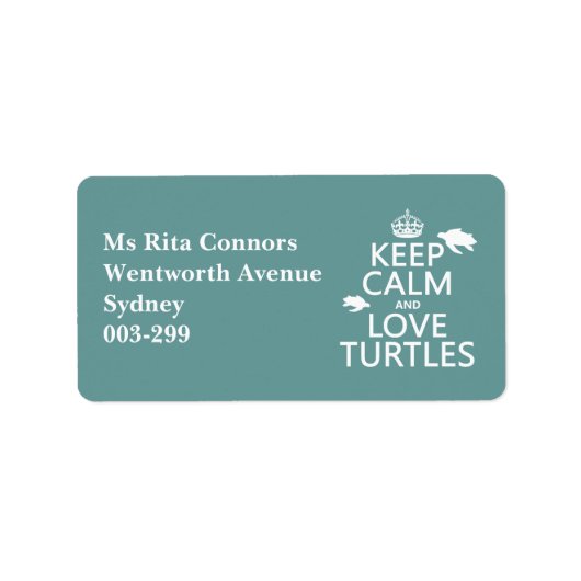 保ウミガメ ラベル (正面)