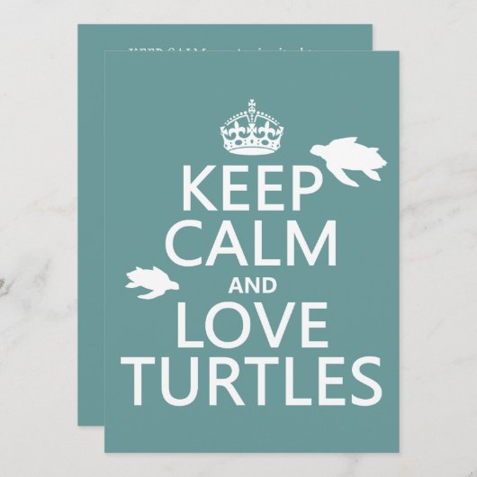 保ウミガメ 招待状 (正面/裏面)