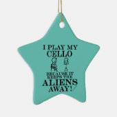 保エイリアン遠くにチェロオーナメント セラミックオーナメント (右)