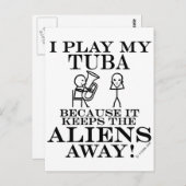 保エイリアン遠くにトゥバ ポストカード (正面/裏面)