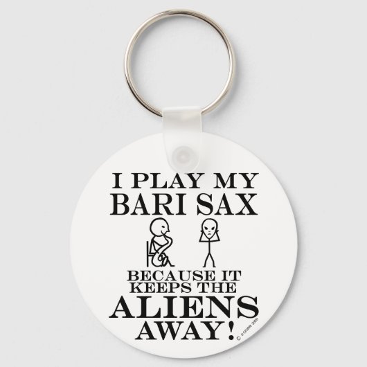 保エイリアン遠くにバーリ・サックス キーホルダー (正面)