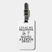 保エイリアン遠くにMellophoneラゲッジタグ ラゲッジタグ (正面縦)